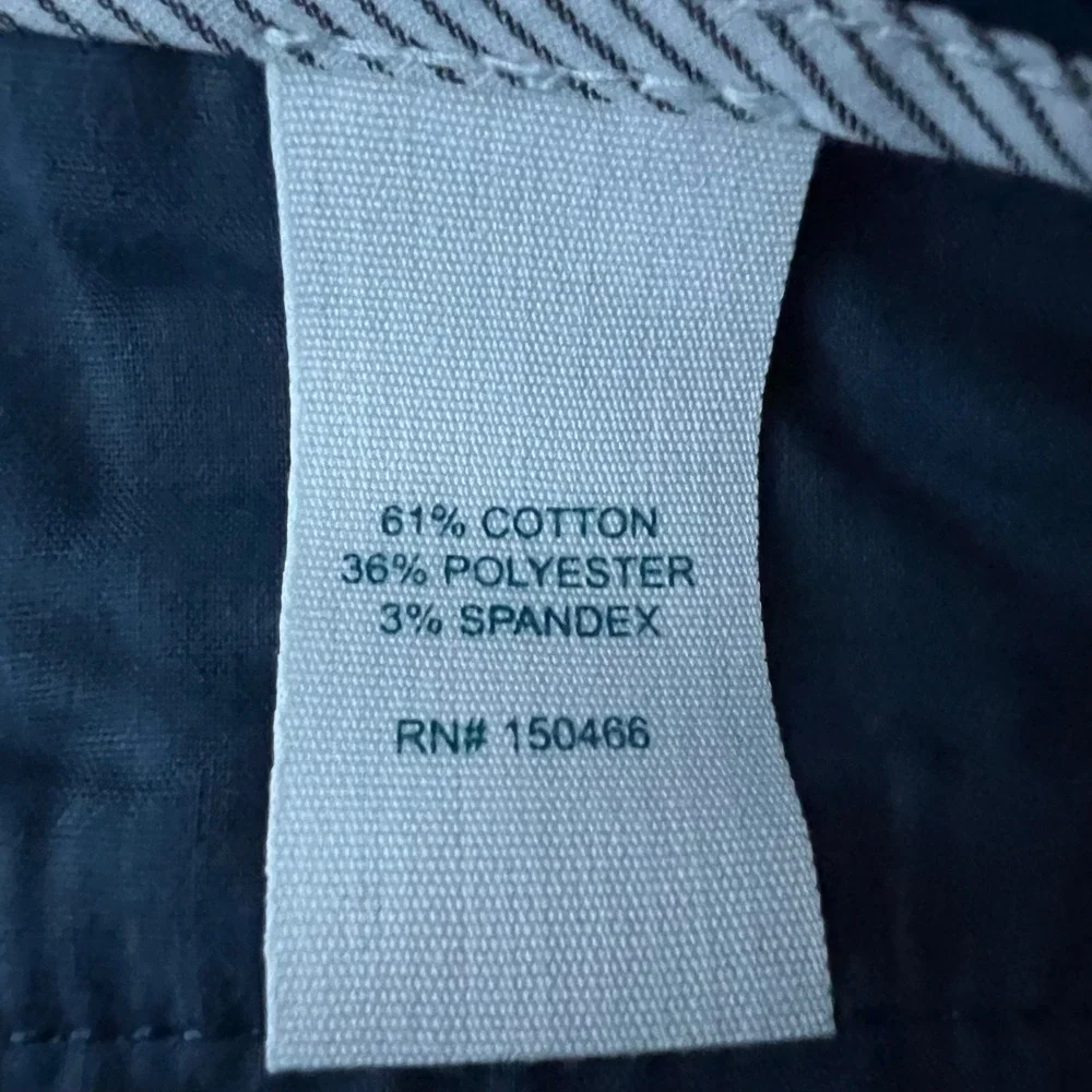 Market & Spruce Ankle Pants Womens‎ 8P Petite Blue Slim Leg Cuffed Stretch NWT